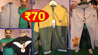 रेट रू 70 Jacket Windcheater Tshirt Lower Shirt  📞 7009346634  Ludhiana Wholesale Market [upl. by Zita]