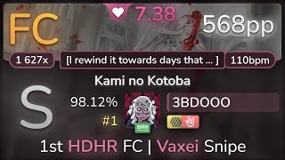 3BDOOO  Luschka  Kami no Kotoba I rewind HDHR 9812 FC 1  568pp  osu [upl. by Lani]