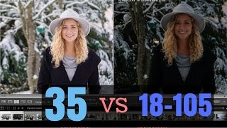 Sony 18105 F4 vs Sony 35mm F18 [upl. by Reynolds]