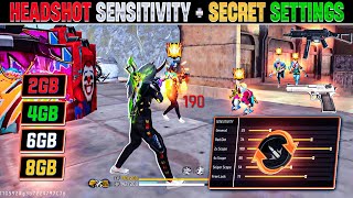 Free Fire Max Auto Headshot Trick 2023 Sensitivity  2gb 4gb 6gb Ram Headshot Sensitivity Setting [upl. by Norda]