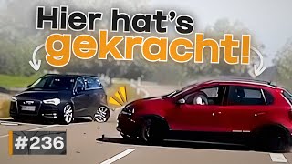 Heftiger Unfall nach Abbiegen und Audi mit über 200 kmh fährt dicht auf  GERMAN DASHCAM  236 [upl. by Anivlac]