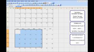 3 Month Calendar Template for Excel  An exercise to teach kids Excel [upl. by Soble]