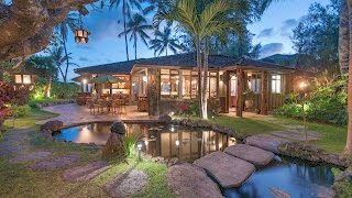 Lanikai Beach Luxury Estate For Sale  1208 Mokulua Drive Kailua Hawaii 96734 [upl. by Yngad]