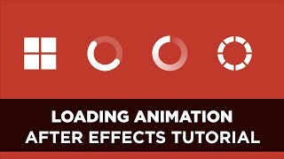 After Effects  Animated Loading Icon Tutorial 1 [upl. by Eirroc137]