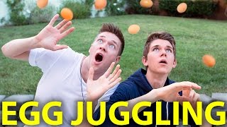 SIBLING EGG JUGGLING CHALLENGE  Collins Key amp Devan Key [upl. by Amri]