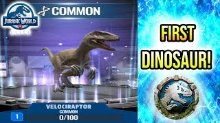 FIRST DINO UNLOCKED  Jurassic World Alive DinoLocke Ep 1 [upl. by Allegna]