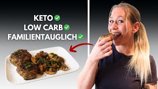 Die LECKERSTEN und SAFTIGSTEN Low Carb Frikadellen EVER [upl. by Ledairam]