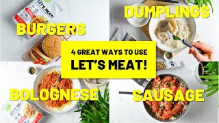 LETS MEAT 4 ways  vegan recipes  Cultured Foods [upl. by Teferi]