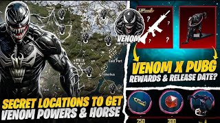 Get Free Venom rewards  Venom create amp Venom horse Location  Release date event  PUBGM [upl. by Ennovahs]