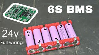 24volt 3000mah lithium ion battery making with 6S BMS Protection [upl. by Jasmina]