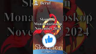 Skorpion BERUF 👷‍♀️ Horoskop November 2024 [upl. by Tilney]