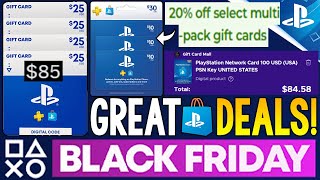 GREAT New PlayStation BLACK FRIDAY 2024 PSN Credit Deals Get PSN Store Sale Deals WAY CHEAPER [upl. by Sakram]