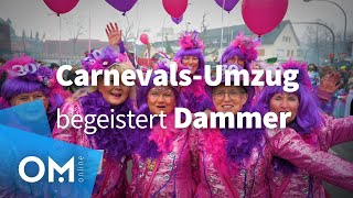 Welch eine Resonanz 25000 Zuschauer verfolgen den Dammer Carnevalsumzug 2023 [upl. by Tihom]