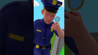 Police Officer Song  Where is my sister  Rosoo Nursery Rhymes kidssongs shorts [upl. by Assenat]