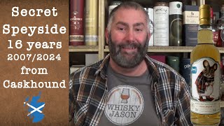 Secret Speyside 16 years Fully Matured in a Bourbon Hogshead from Caskhound review by WhiskyJason [upl. by Leotie]