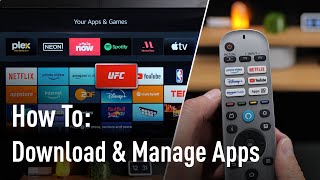 How to  Download amp Manage apps Panasonic Fire TV [upl. by Sirromad]