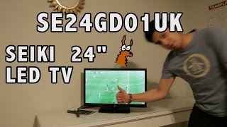 Seiki LED TV SE24GD01UK Unboxing Test and Review [upl. by Dremann]