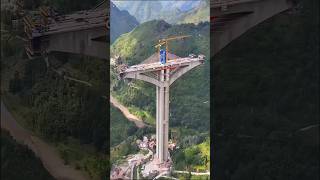 WORLDS LARGEST ARCH BEAM HYBRID CANTILEVERED BEAM  LIUZHI BRIDGE GUIZHOU bridge construction [upl. by Reivaxe986]