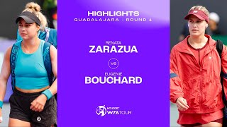 Renata Zarazua vs Eugenie Bouchard  2023 Guadalajara Round 1  WTA Match Highlights [upl. by Laws]