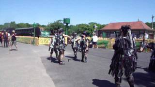 Aelfgythe Border Morris at Isle of Wight Steam Railway at Havenstreet on 17th June 2017 [upl. by Lexis]