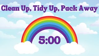 Clean Up Tidy Up Pack Away Song 5 Minute Countdown Timer [upl. by Pain642]