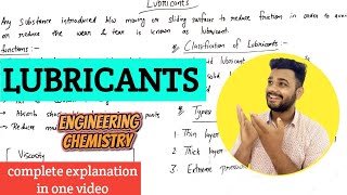 Lubricants Classification of Lubricants Types of Lubricants  Lec38 [upl. by Unam]