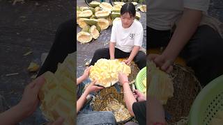 The worlds biggest fruit jackfruit you have to eat when you go to Bangkok [upl. by Jasik]