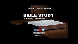 BIBLE STUDY  PART  94  08022024 I Rev Nithiya Jeevadoss  MPA [upl. by Ormand]