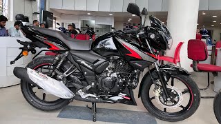 Tvs Apache rtr 160 2v Black 2023 E20 New Model Full Detailed Review In Hindi  Base Model 🖤 [upl. by Candyce]