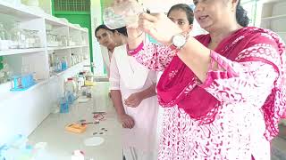 Chemistry Practical  Demo of Reaction of acid and Base with the help of phenolphthalein indicator [upl. by Gessner]