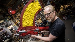 Adam Savages One Day Builds 1000 Shot NERF Blaster [upl. by Seyah]