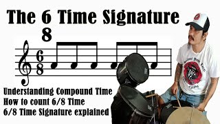 68 TIME SIGNATURE  COMPOUND TIME SIGNATURE  HOW TO COUNT 68 UNDERSTANDING 68 TIME EXPLAINED [upl. by Cozza]