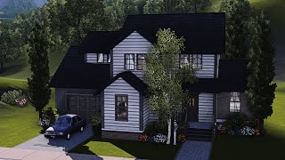 building a base game only house in The Sims 3  Speed Build [upl. by Ramak]