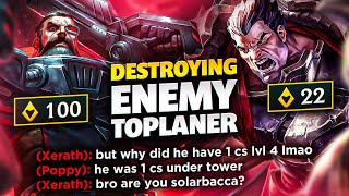 The Story Of How I Went Up 100 CS Over The Enemy Toplaner At 10 Minutes [upl. by Sirovaj666]