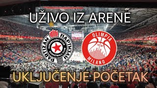 Partizan  Olimpia Milano prenos uživo do početka utakmice iz Arene [upl. by Houser50]