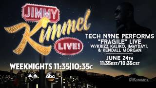 Tech N9ne quotFragilequot LIVE On Jimmy Kimmel [upl. by Ceil]