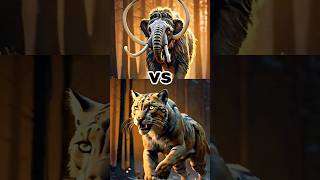 Smilodon vs Giant mammoth  smilodon vs Giant mammoth  animals trending tigerlion [upl. by Eramat580]