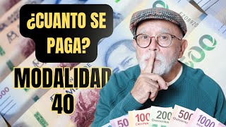 CUANTO SE PAGA EN MODALIDAD 40 [upl. by Aurelia]