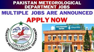 Pakistan Meteorological Department Jobs 2024  PMD Jobs  Online Apply NJB [upl. by Ahsieat]