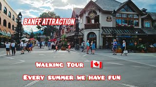 WALKING TOUR AROUND BANFF NATIONAL PARK travel tourism attraction alberta banff canada [upl. by Nee]