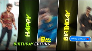 New Style Happy Birthday Video Editing In VN App  Birthday Video Editing [upl. by Valer]