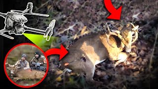 Buck Shot a bit far Back Found with Drone Deer Recovery ￼ [upl. by Oiliruam]