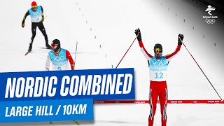 Nordic Combined  Mens Large Hill  Individual 10km  Full Replay  Beijing2022 [upl. by Neelrak]