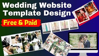 Free Wedding Website Template Design  free amp Paid Wedding Website template  ✅UNLIMITED TEMPLATE [upl. by Bilac257]