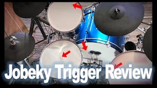 Jobeky Drum Triggers Review Side MountedCenter MountedKick Drum [upl. by Aytnahs]