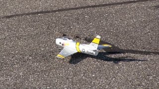 Great Planes Micro EDF F86 Sabre Review  Part 1 Intro and Flight [upl. by Devinne]