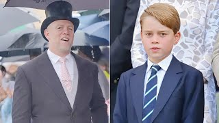 Mike Tindall took an important role in supporting Prince George [upl. by Sidoeht978]