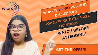 Wipro  Business Discussion Round  How to get selected   Watch before attendingwipro placement [upl. by Yesdnyl670]