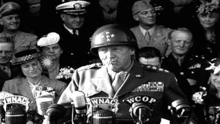 General George S Patton talks about excellent job done by The Third Army during WHD Stock Footage [upl. by Chambers]