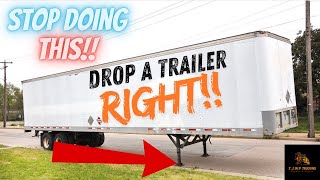 Start Dropping A Trailer Like A Seasoned Truck Driver  truck trucking driving [upl. by Towny]